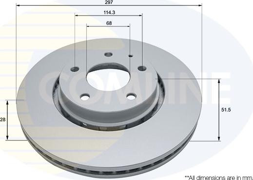 Comline ADC5027V - Kočioni disk www.molydon.hr