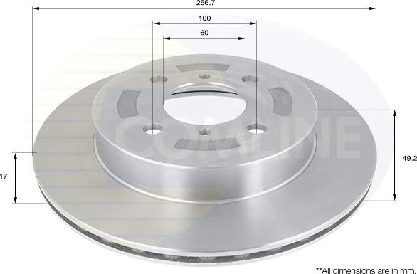 Comline ADC0919V - Kočioni disk www.molydon.hr