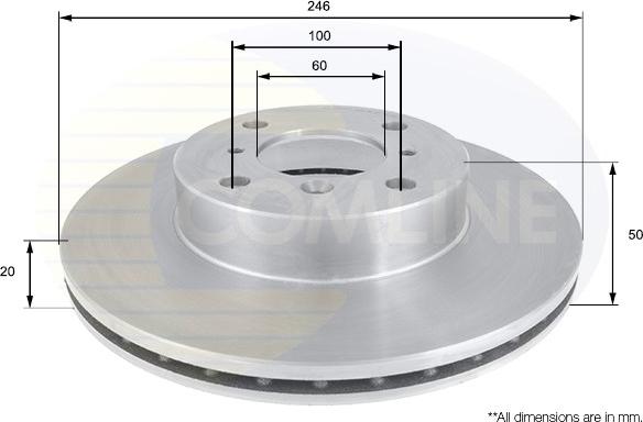 Comline ADC0914V - Kočioni disk www.molydon.hr