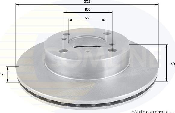 Comline ADC0916V - Kočioni disk www.molydon.hr