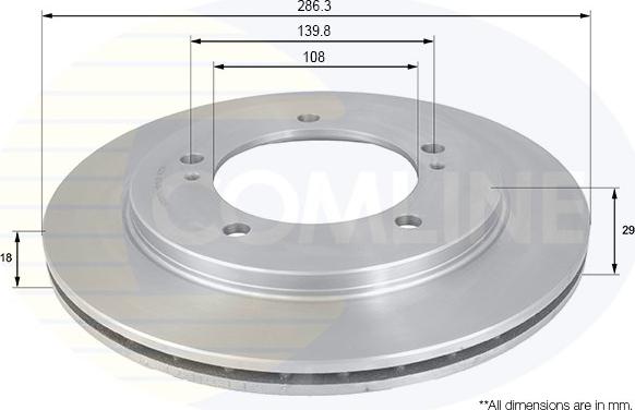 Comline ADC0917V - Kočioni disk www.molydon.hr