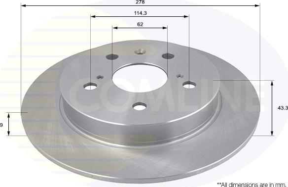 Comline ADC0930 - Kočioni disk www.molydon.hr