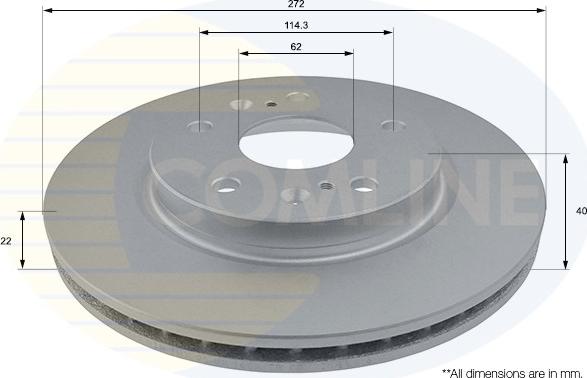 Comline ADC0938V - Kočioni disk www.molydon.hr