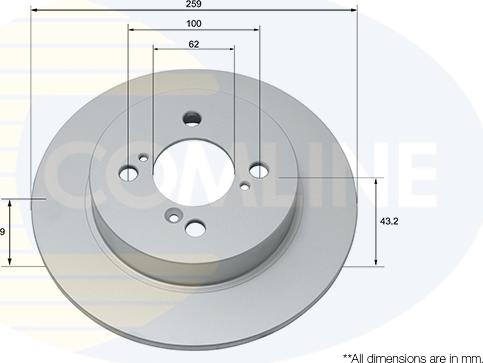 Comline ADC0932 - Kočioni disk www.molydon.hr