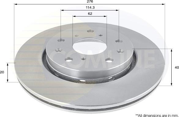 Comline ADC0925V - Kočioni disk www.molydon.hr