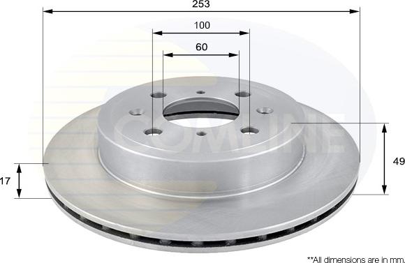 Comline ADC0920V - Kočioni disk www.molydon.hr