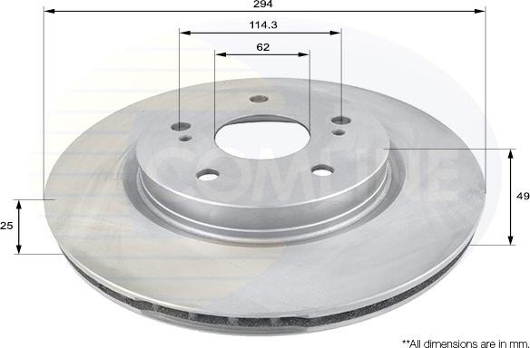 Comline ADC0923V - Kočioni disk www.molydon.hr