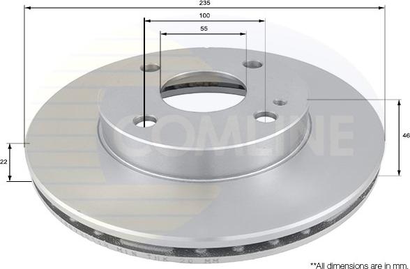 Comline ADC0441V - Kočioni disk www.molydon.hr