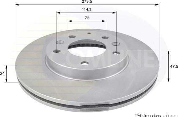 Comline ADC0443V - Kočioni disk www.molydon.hr