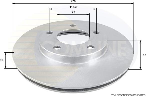 Comline ADC0442V - Kočioni disk www.molydon.hr