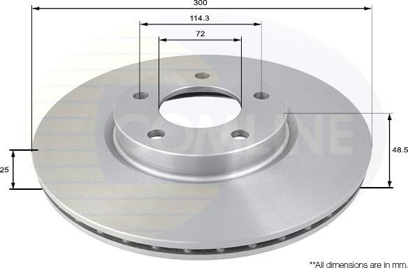 Comline ADC0447V - Kočioni disk www.molydon.hr