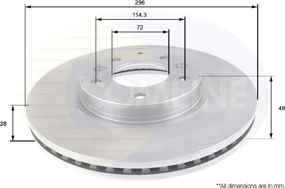 Comline ADC0459V - Kočioni disk www.molydon.hr