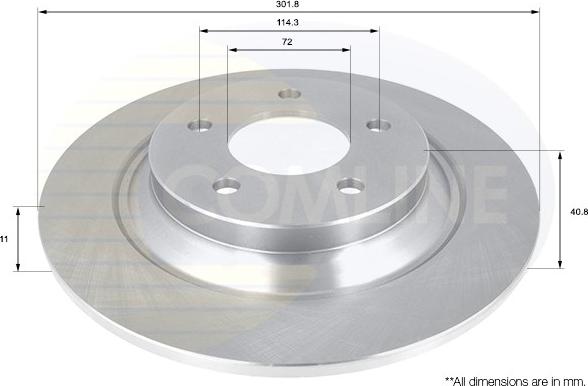 Comline ADC0455 - Kočioni disk www.molydon.hr