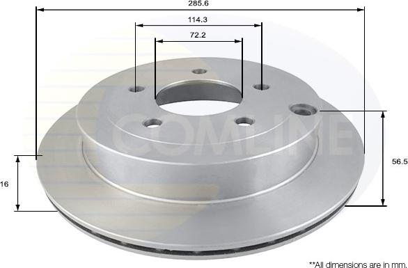 Comline ADC0453V - Kočioni disk www.molydon.hr