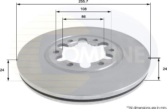 Comline ADC0452V - Kočioni disk www.molydon.hr