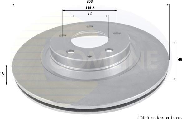 Comline ADC0465V - Kočioni disk www.molydon.hr