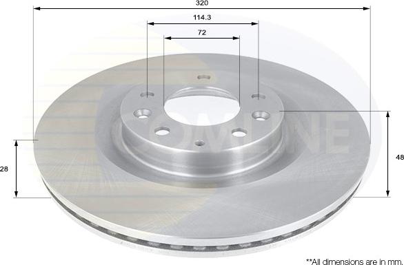 Comline ADC0460V - Kočioni disk www.molydon.hr