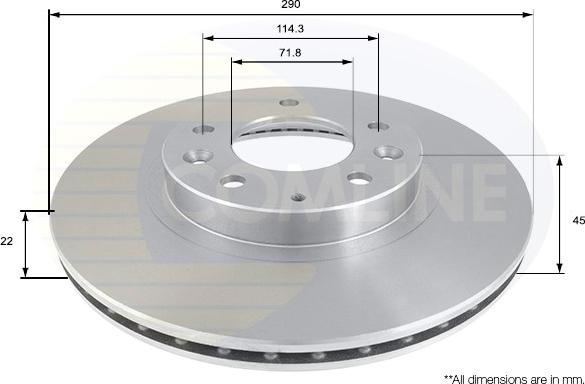 Comline ADC0462V - Kočioni disk www.molydon.hr