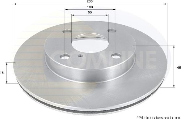 Comline ADC0407V - Kočioni disk www.molydon.hr