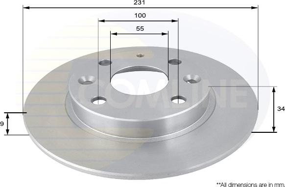 Comline ADC0415 - Kočioni disk www.molydon.hr