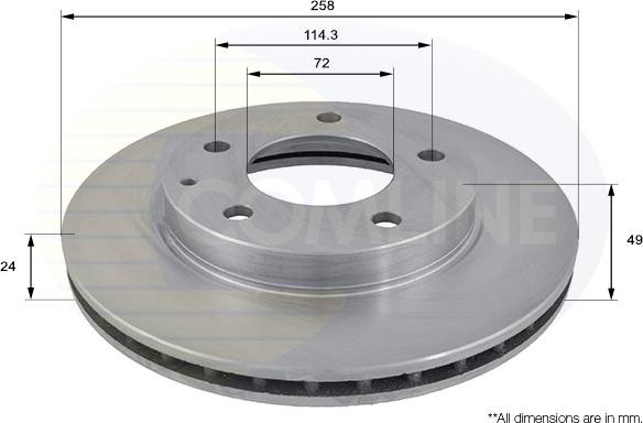 Comline ADC0416V - Kočioni disk www.molydon.hr