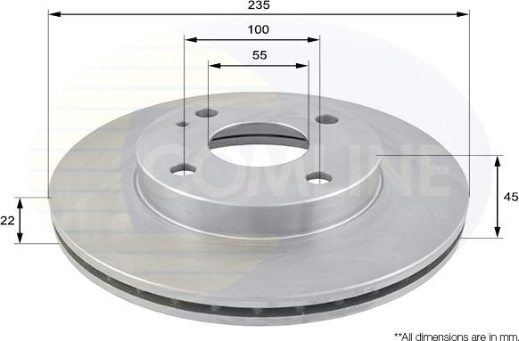 Comline ADC0412V - Kočioni disk www.molydon.hr