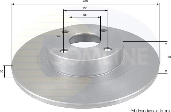 Comline ADC0438 - Kočioni disk www.molydon.hr