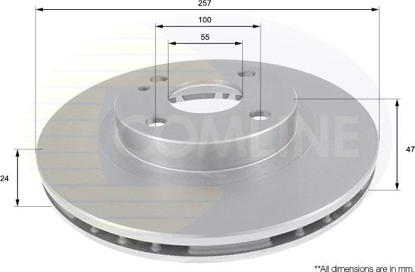 Comline ADC0437V - Kočioni disk www.molydon.hr