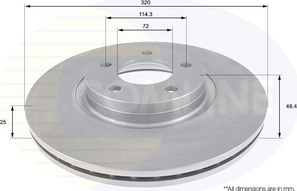 Comline ADC0470V - Kočioni disk www.molydon.hr