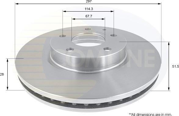 Comline ADC0473V - Kočioni disk www.molydon.hr