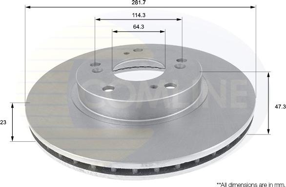 Comline ADC0544V - Kočioni disk www.molydon.hr