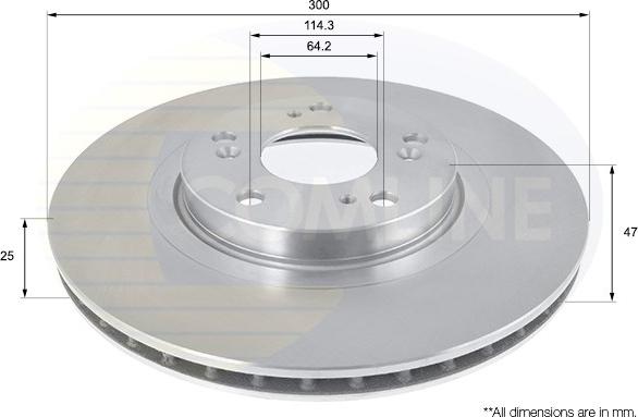 Comline ADC0541V - Kočioni disk www.molydon.hr