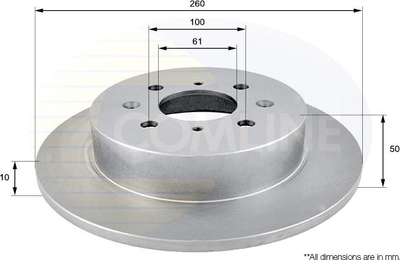 Comline ADC0543 - Kočioni disk www.molydon.hr