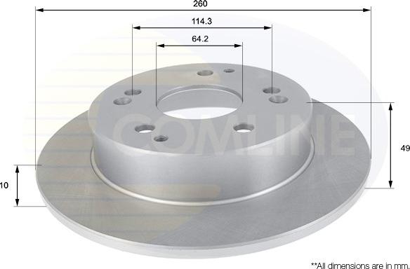 Comline ADC0542 - Kočioni disk www.molydon.hr