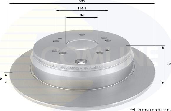 Comline ADC0556 - Kočioni disk www.molydon.hr