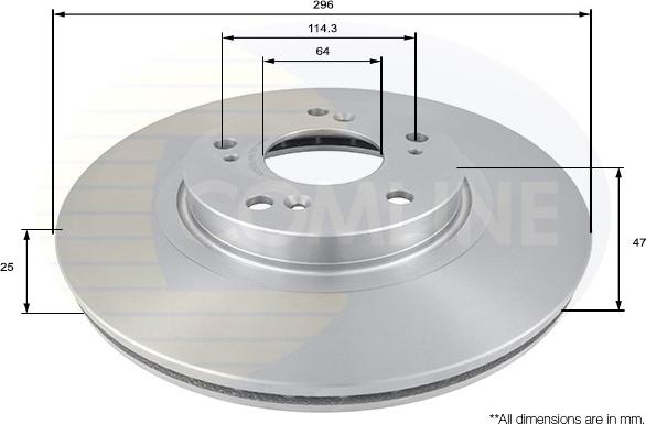 Comline ADC0558V - Kočioni disk www.molydon.hr