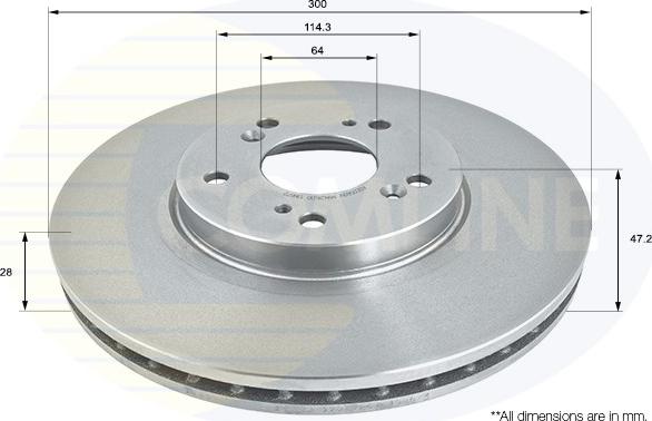 Comline ADC0569V - Kočioni disk www.molydon.hr