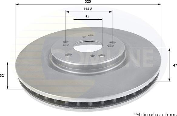 Comline ADC0566V - Kočioni disk www.molydon.hr