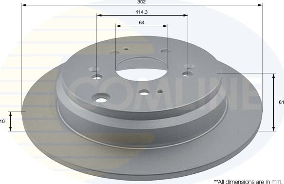 Comline ADC0561 - Kočioni disk www.molydon.hr