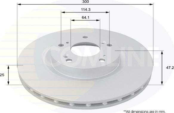 Comline ADC0568V - Kočioni disk www.molydon.hr