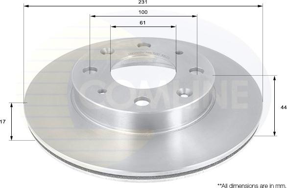 Comline ADC0502V - Kočioni disk www.molydon.hr