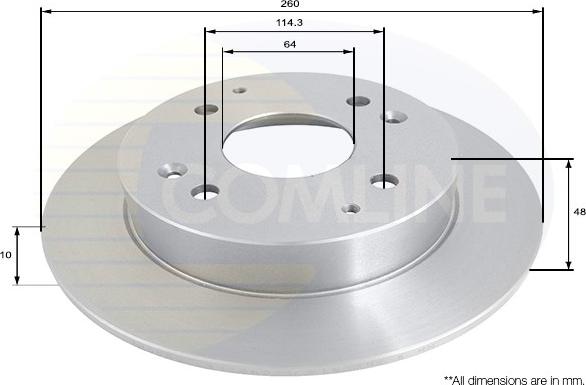 Comline ADC0516 - Kočioni disk www.molydon.hr