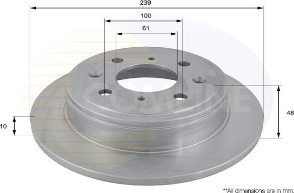 Comline ADC0518 - Kočioni disk www.molydon.hr