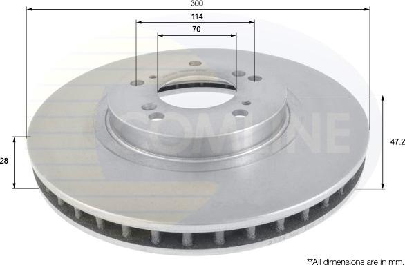 Comline ADC0539V - Kočioni disk www.molydon.hr