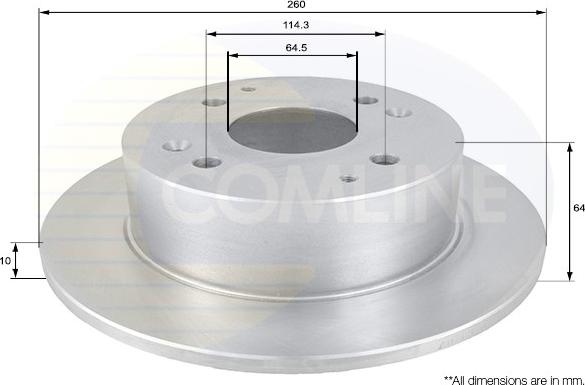 Comline ADC0536 - Kočioni disk www.molydon.hr