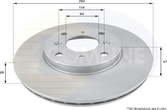 Comline ADC0533V - Kočioni disk www.molydon.hr