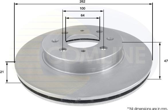 Comline ADC0524V - Kočioni disk www.molydon.hr