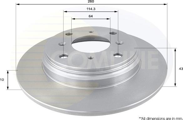 Comline ADC0525 - Kočioni disk www.molydon.hr