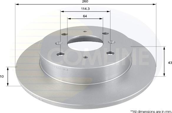 Comline ADC0520 - Kočioni disk www.molydon.hr