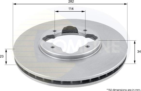 Comline ADC0521V - Kočioni disk www.molydon.hr